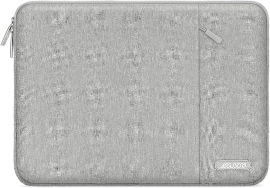 MOSISO Laptop Case 12.3 inch, 11.6-12.3 inch Laptop Sleeve Compatible with MacBook Air 11.6, Acer HP Dell Lenovo Samsung, Surface Pro, Polyester Vertical Computer Sleeve Bag with Pocket, Gray