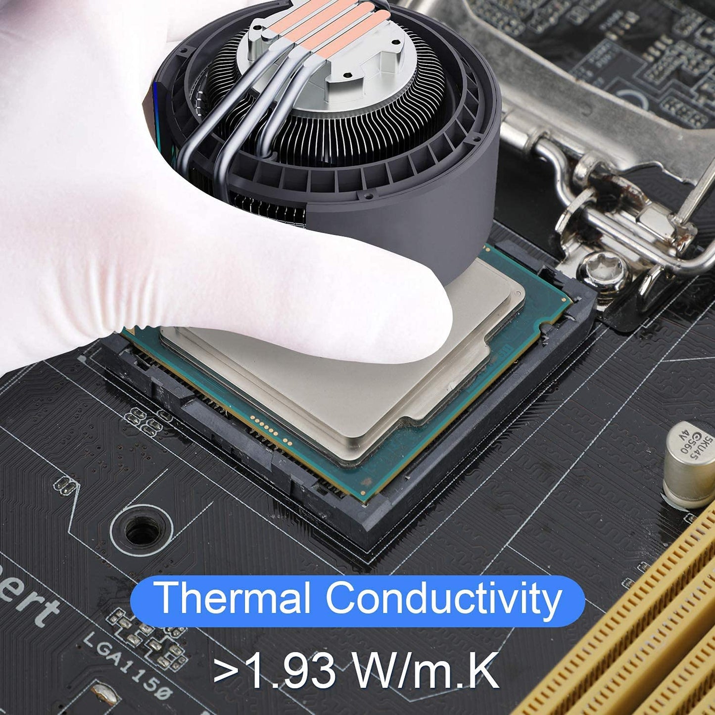 HY-510-100g (25g*4) Thermal Conductivity: >1.93W/m-k CPU Thermal heatsink Paste Silicone Grease Compound Non-Conductive for pc CPU gpu PS4 100 Gram