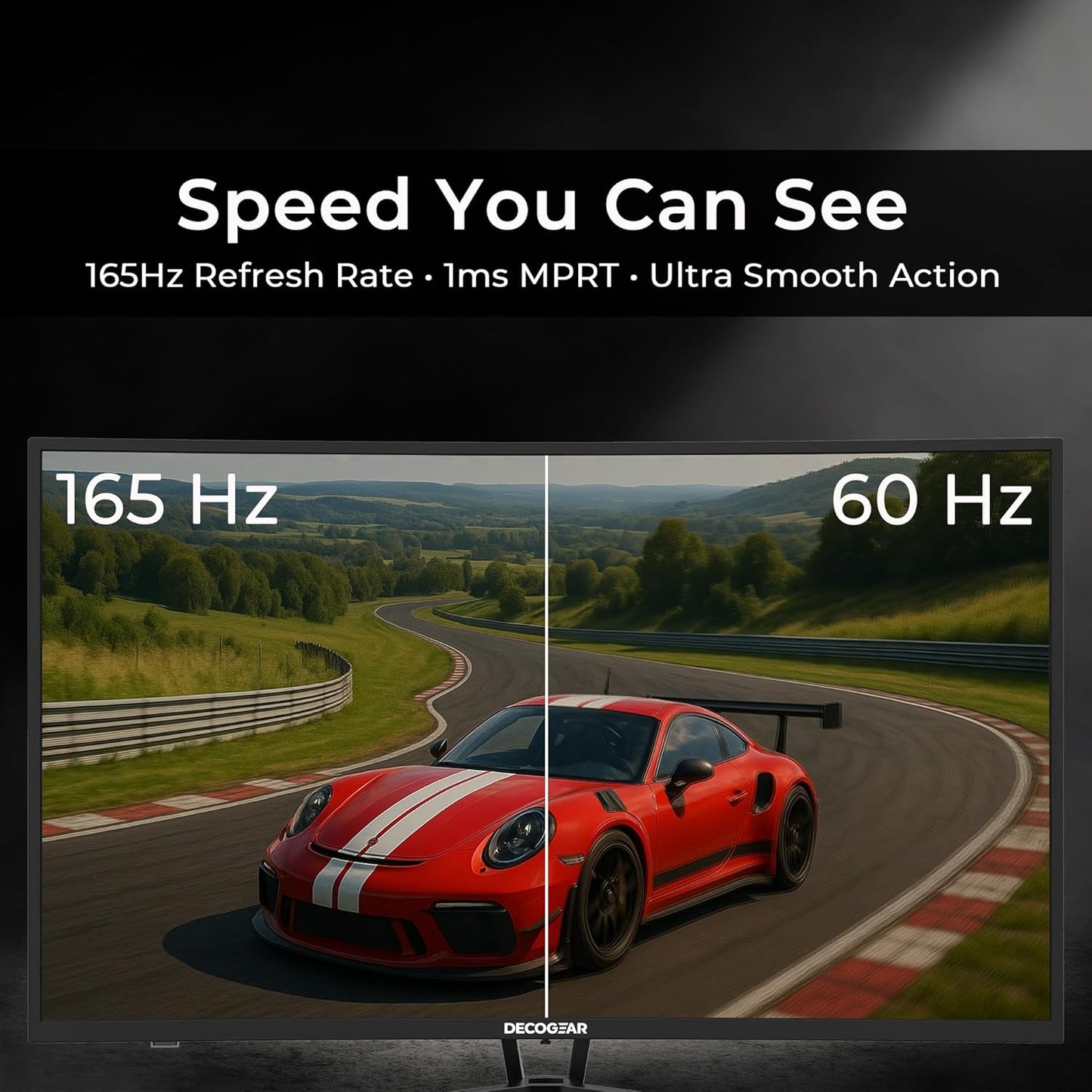 Deco Gear 39" Curved Ultrawide Gaming Monitor | 2560x1440 | 1ms MPRT | 165 Hz | 16:9 | HDR400 | 4000:1 | 1 x HDMI | 1 x DisplayPort