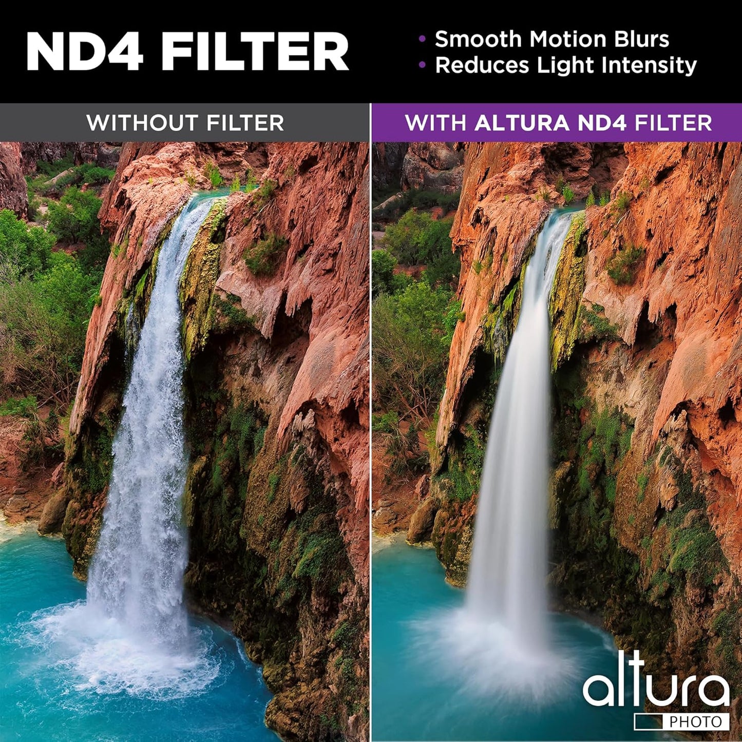 Altura Photo 72mm Lens Filter Kit - Multi-Coated UV Protector, CPL Polarizing and ND Neutral Density Filters + Case for Camera Accessories & Lenses